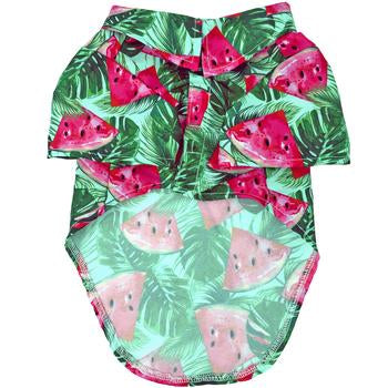 Hawaiian Camp Shirt- Juicy Watermelon