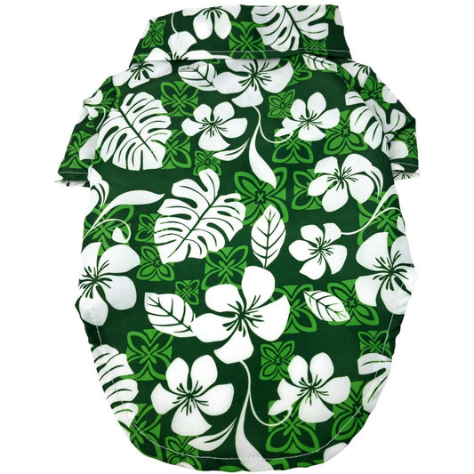 Hawaiian Camp Shirt - Tropical Green