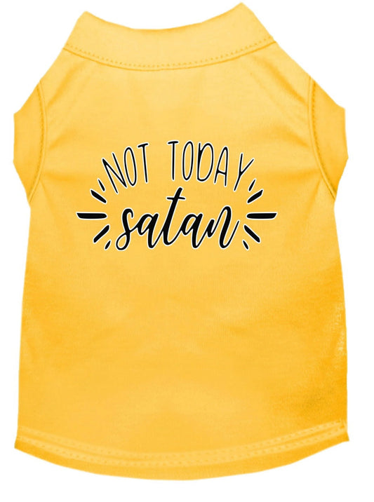 Not Today Satan Shirt - Yellow