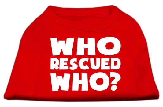 Who Rescued Who? Shirt - Red