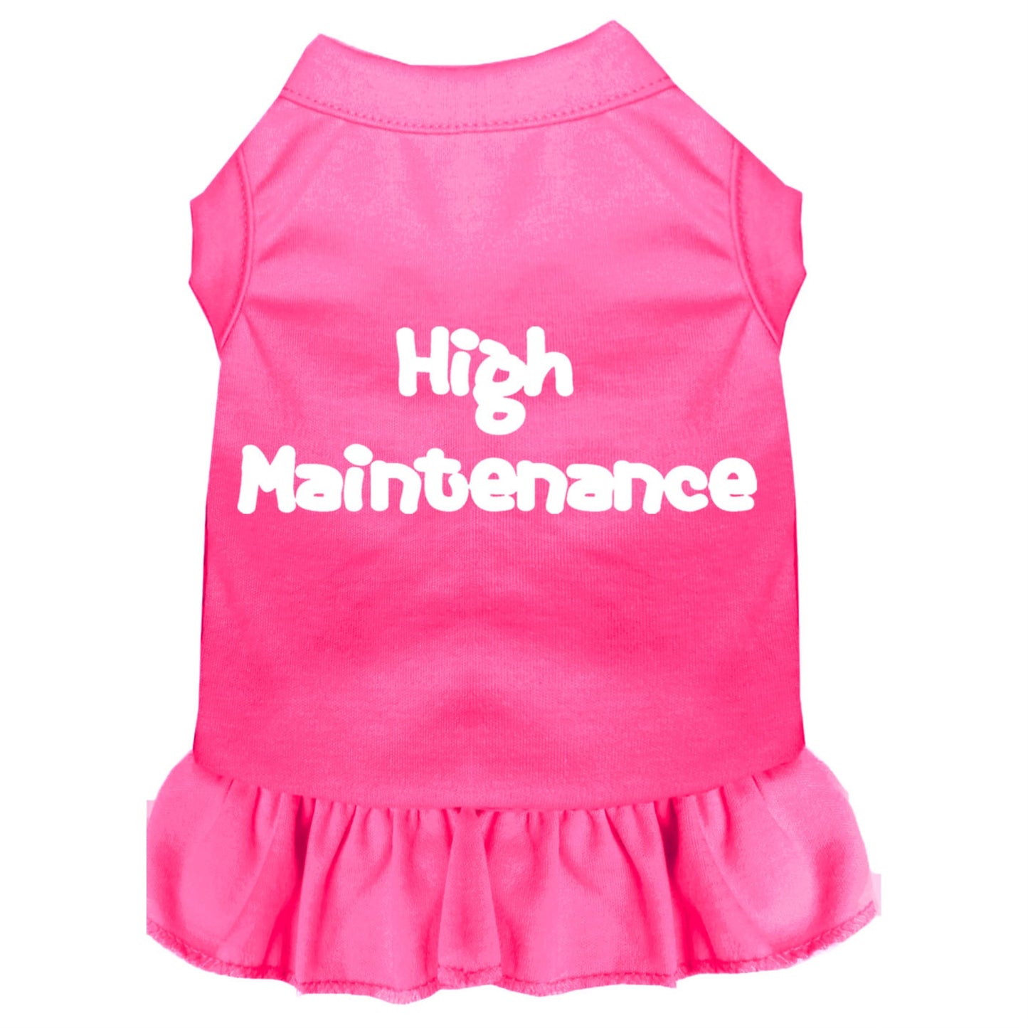 High Maintenance Dress - Bright Pink