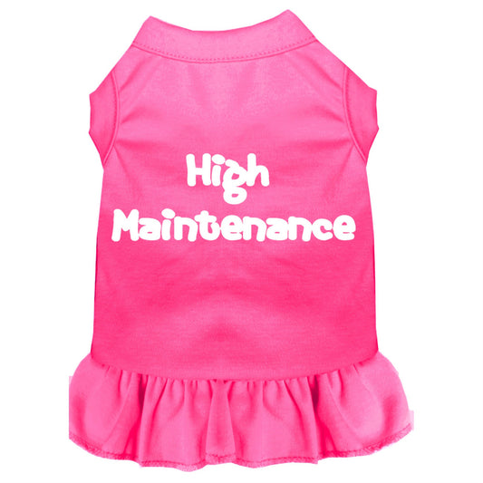 High Maintenance Dress - Bright Pink