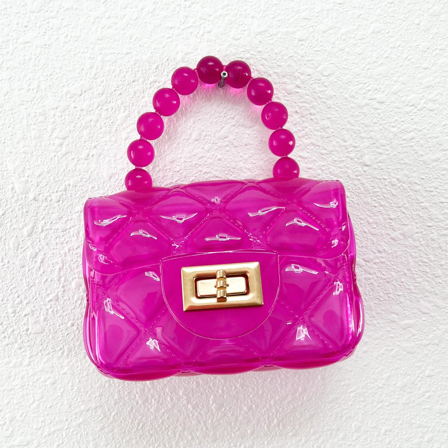 Jelly Fuchsia Handbag